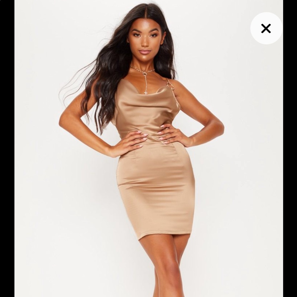 Pretty little thing satin dress